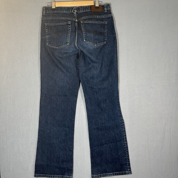 Lauren Jeans Co. Ralph Lauren Classic Boot Cut‎ Jeans Woman’s 10 Dark Wash - Picture 3 of 9